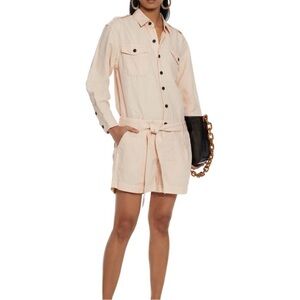 Current/Elliott Kaja Linen-Blend Romper Size 0